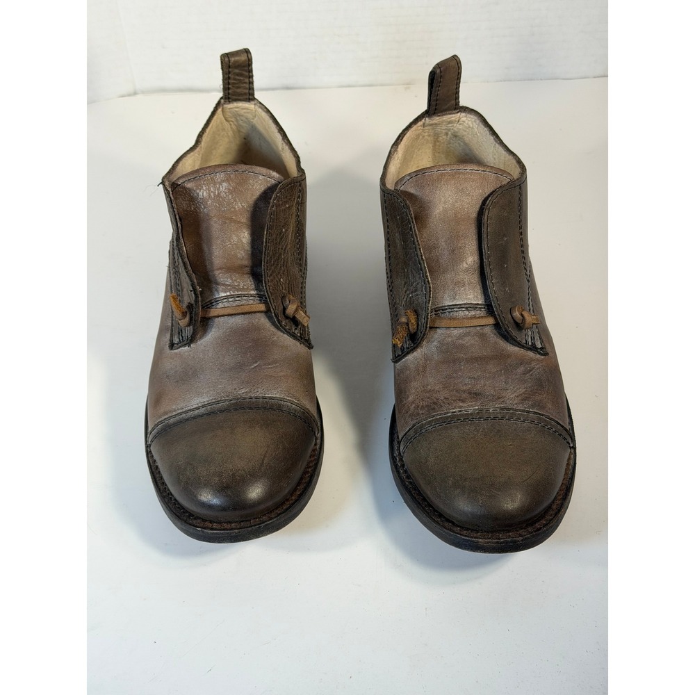 Freebird by Steven Mabel Brown Distressed Leather Cap Toe Ankle Booties Mens 9